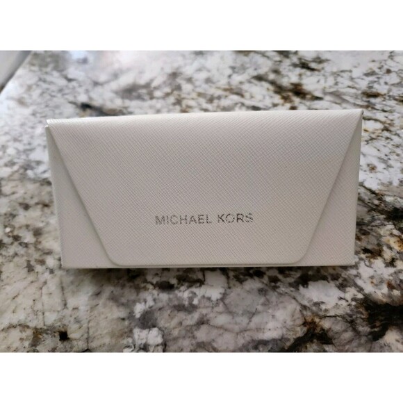White Michael Kors Hard Sunglass Case - Picture 1 of 4